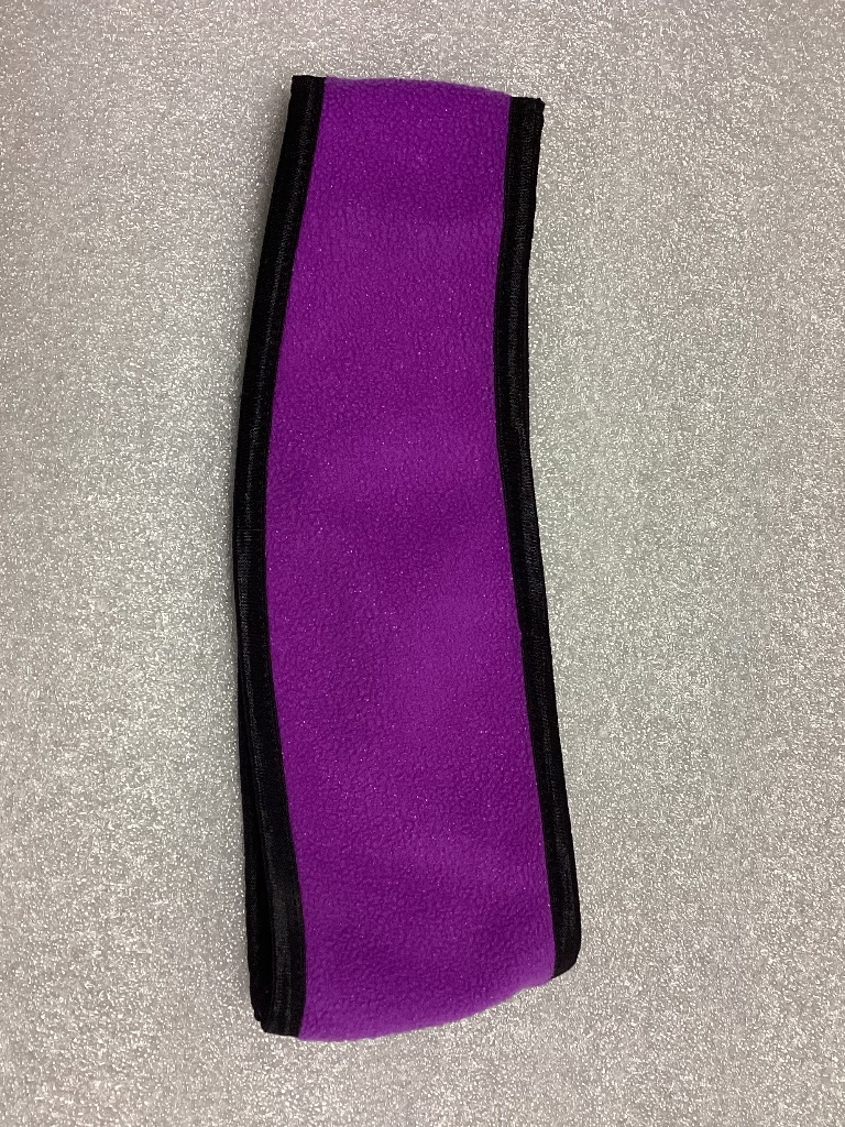 Girls Purple Silver Sparkle Fleece Headband Nwot